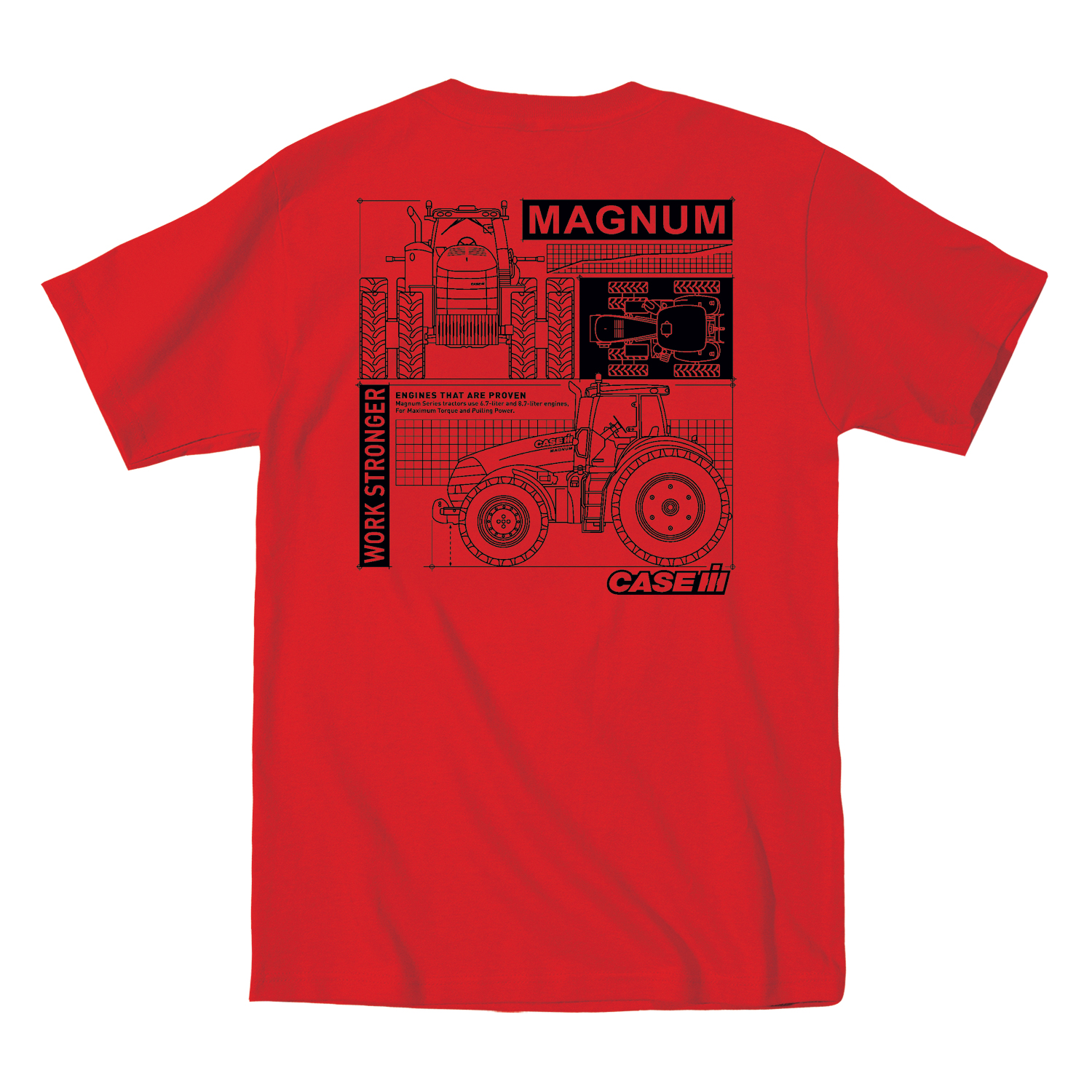Magnum Diagram Case IH© - Adult Short Sleeve Tee